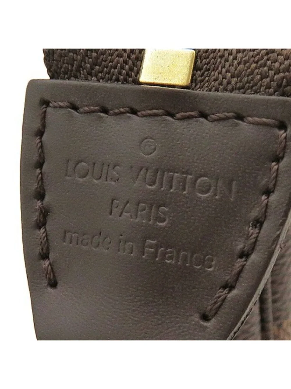 Louis Vuitton Pouch Mini Pochette Damier Canvas Ebene Brown